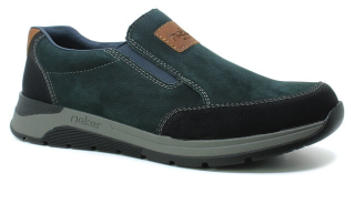 RIEKER 39657-14 blau, pánské mokasíny vel.41
