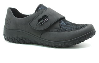 RIEKER 59552-45 grau, dámské polobotky vel.37