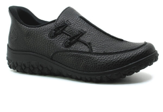 RIEKER 59559-00 black, dámské polobotky vel.37