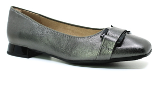 CAPRICE 9-22101-45 289 dk.grey metal, dámské baleríny vel.39