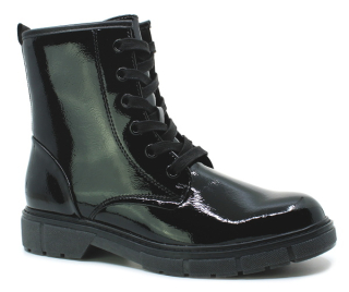 MARCO TOZZI 2-25282-41 018 black patent, dámská kotníková obuv vel.37