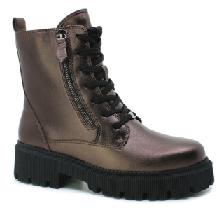 CAPRICE 9-26229-43 378 dk brown met, dámská kotníková obuv vel.42