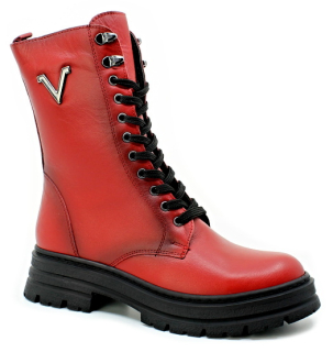KLOP 248 K-148 red, dámské polokozačky vel.37