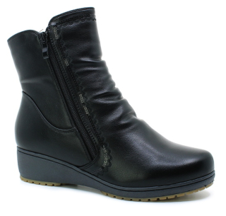 SCANDI 262-0119-A2 black, dámské polokozačky vel.38