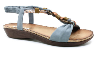 RIEKER V7568-14 blue, dámské sandály vel.37