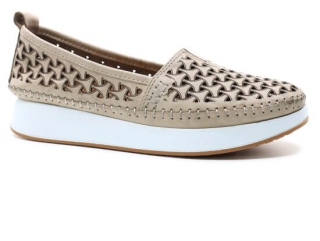 KLOP 014 52L-83 scissors béžové, dámské mokasíny vel.37