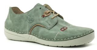 RIEKER 52528-52 green, dámské polobotky vel.41