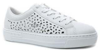 RIEKER L8831-80 white, dámské letní polobotky vel.37
